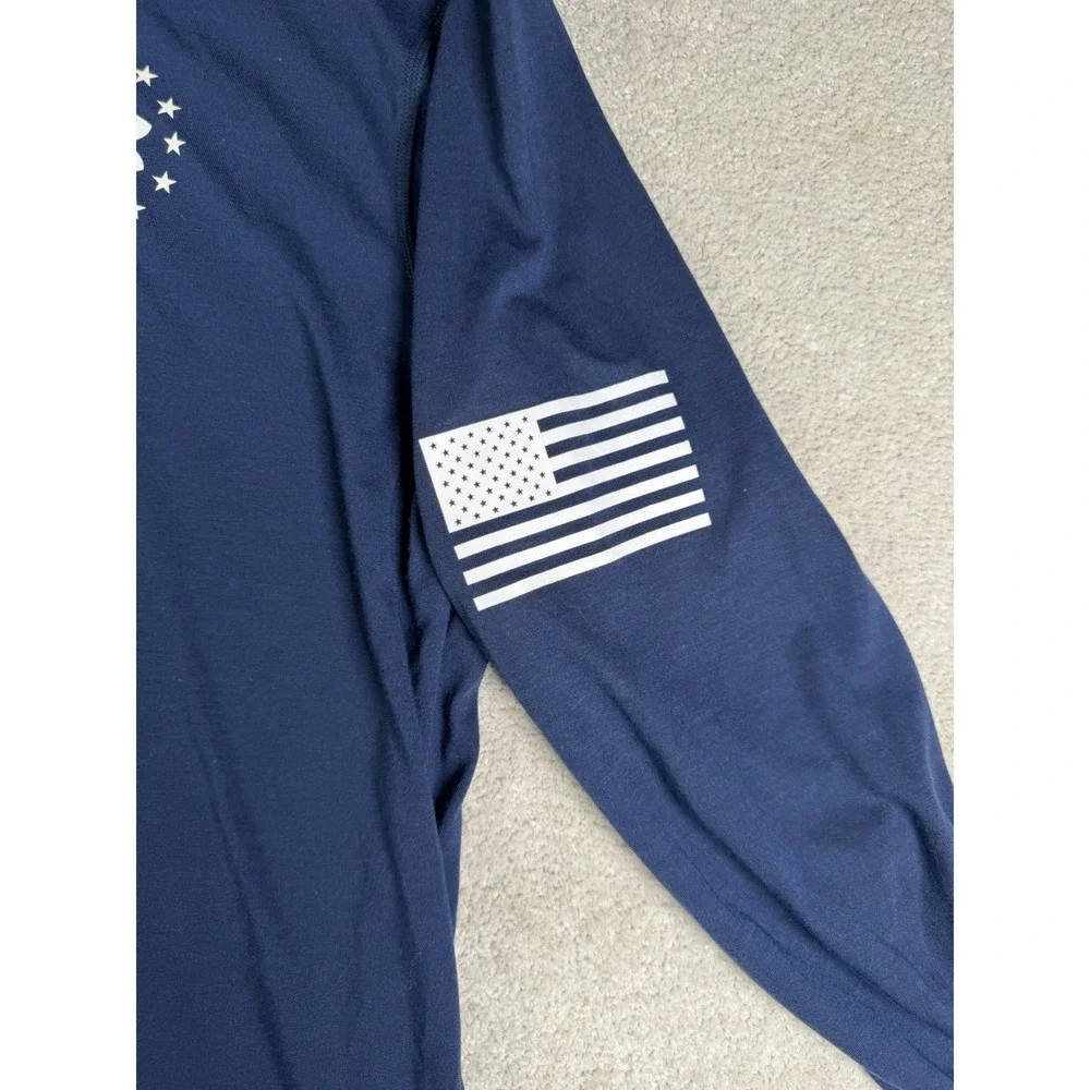 Under Armour Tactical 1/4 Zip Mens Size XL Navy Blue Performance Pullover Loose